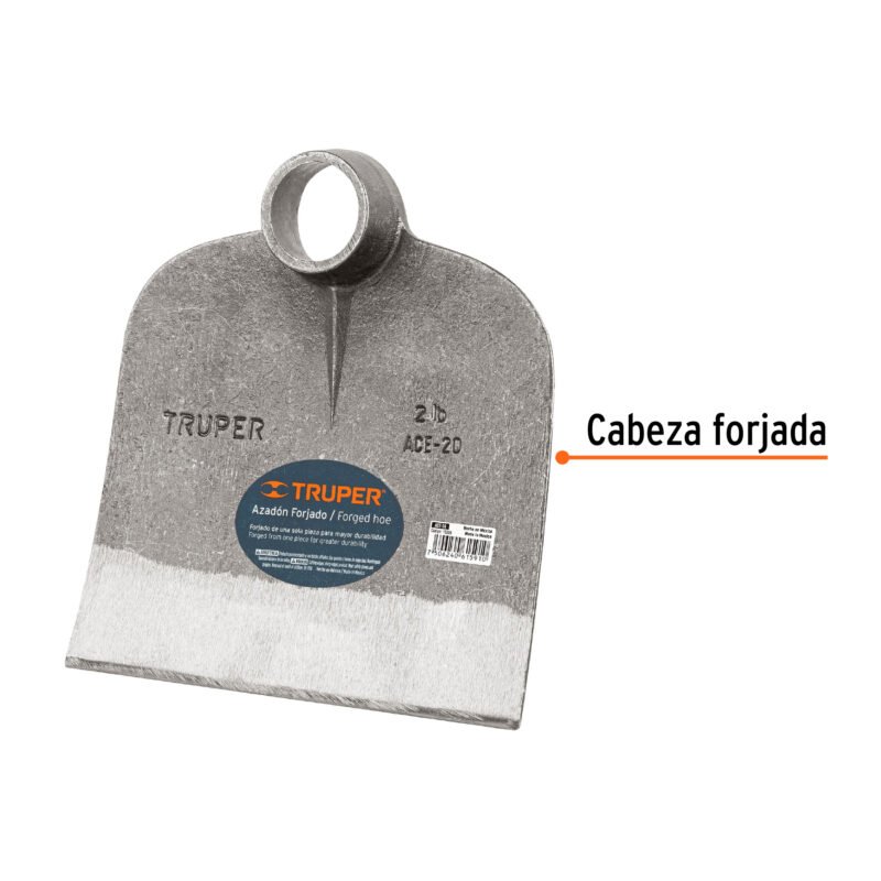 ACE-20FC1.jpg Código: 10359 Azadón Centroamericano 2.0 lb, sin mango, TRUPER ACE-20