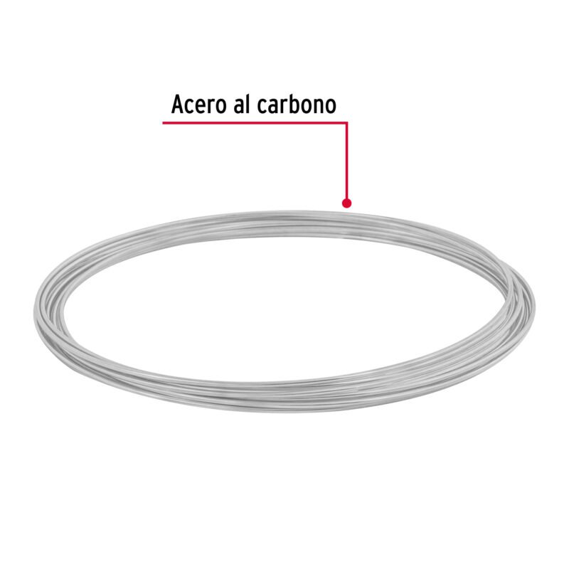 ALG-180BFC1.jpg Código: 45116 Rollo de 30 g de alambre galvanizado calibre 18, en bolsa ALG-180B