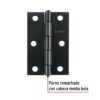 Código: 45635 Bisagra rectangular 2-1/2' negra, HERMEX BR-256
