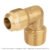 Código: 41058 Codo terminal a 90° de latón 5/16' x 3/8', Foset CLG-514N
