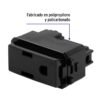 Código: 47605 Contacto sencillo, 2 polos + tierra, línea Italiana, negro COA-IN
