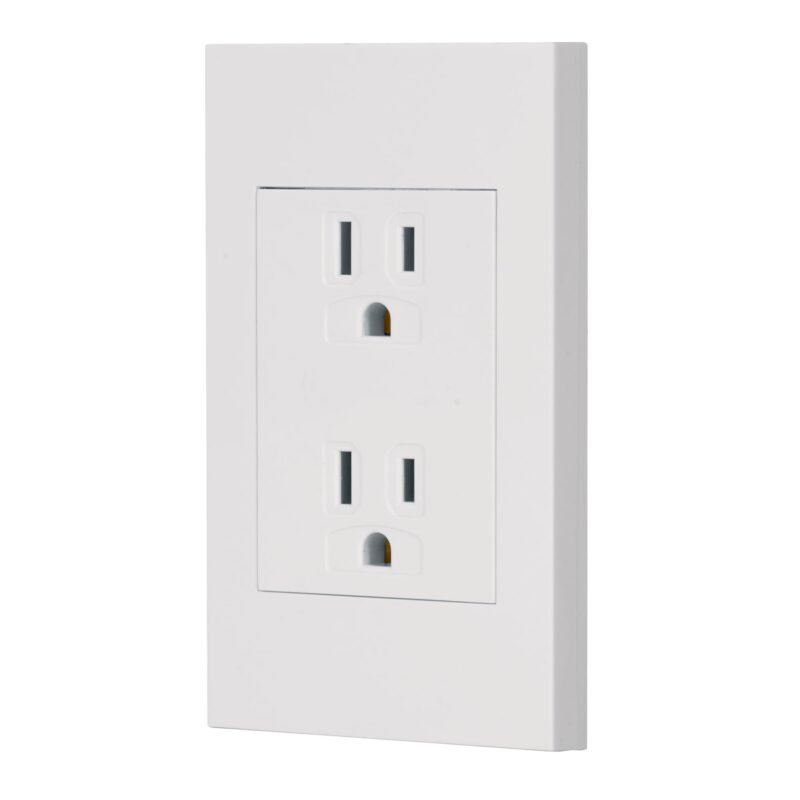 Código: 47059 Placa armada contacto dúplex, 3 módulos, Española, blanco CODO-EB