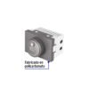 Código: 47833 Dimmer giratorio acero inox de 1.5 módulos, línea Lisboa DIM15-LA
