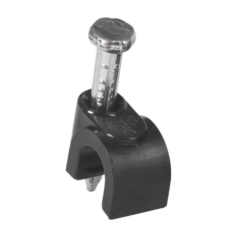 Código: 48280 Bolsa con 20 grapas negras de 5 mm para cable redondo GCU-5N