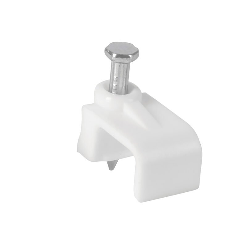 Código: 48279 Bolsa con 20 grapas blancas de 6 x 9.5 mm para cable plano GPL-10B