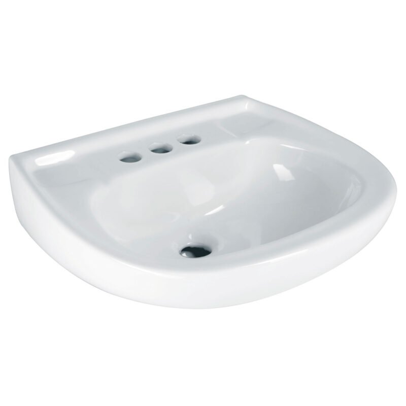 MUBA-10B.jpg Código: 44002 Lavabo de porcelana con rebosadero, blanco, FOSET MUBA-10B