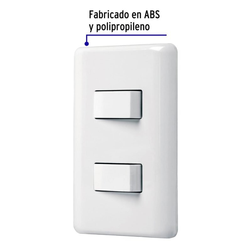 PA-APDO-EBFC1.jpg Código: 25085 Placa armada 1 interruptor sencillo + 1 de 3 vías, Basic PA-APDO-EB