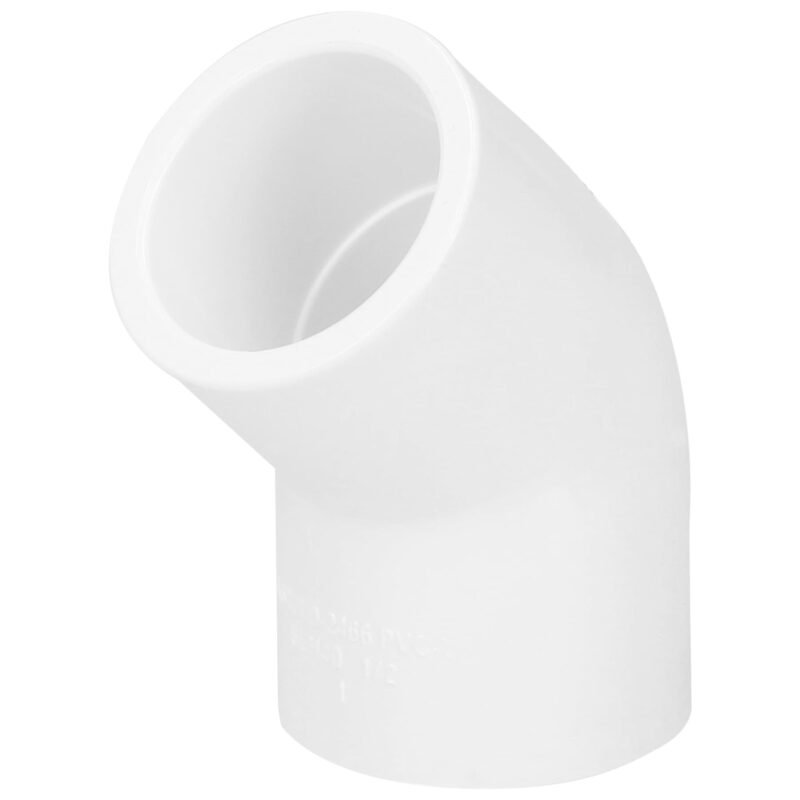 Código: 45414 Codo 45° de PVC de 1/2', Foset PVC-861