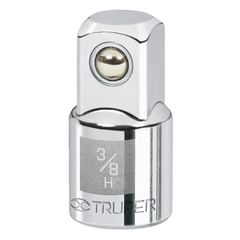 A-5253.jpg Código: 13420 Adaptador para matraca de cuadro 3/8' a cuadro 1/2', Truper A-5253