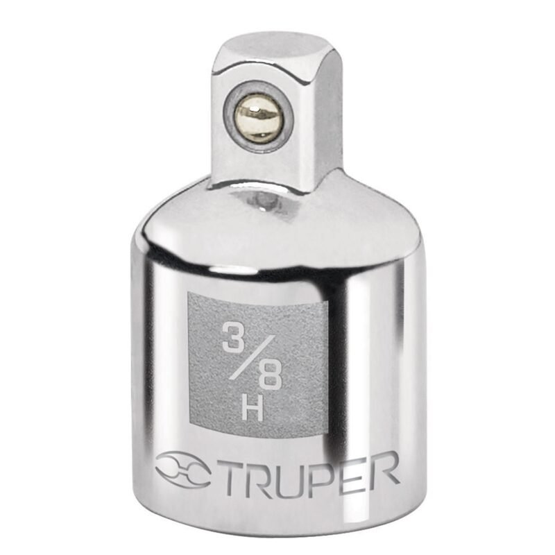 A-5255.jpg Código: 13423 Adaptador para matraca de cuadro 3/8' a cuadro 1/4', Truper A-5255