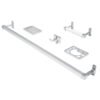 Código: 49607 Juego de 5 accesorios para baño, metálicos, cromo, BASIC A-900