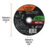 Código: 11561 Disco para corte de metal, tipo 41, diámetro 7' Expert ABT-496