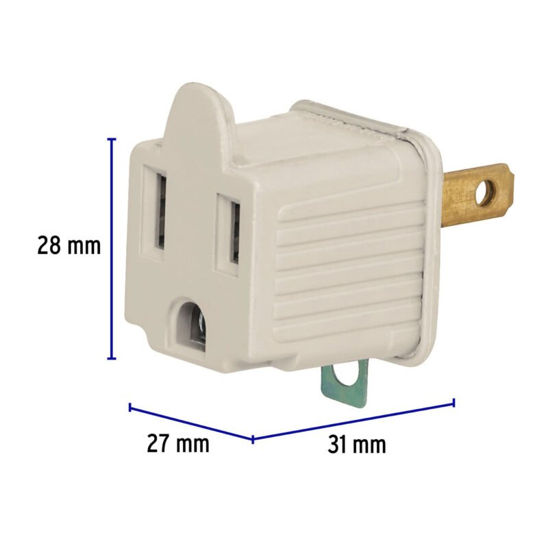AD-32G-GFC2.jpg Código: 46257 Adaptador 3 a 2, gris, a granel, Volteck AD-32G-G