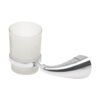 Código: 49632 Portavaso cepillero metálico con vaso de vidrio, Foset Aero AEA-71