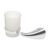 Código: 49632 Portavaso cepillero metálico con vaso de vidrio, Foset Aero AEA-71