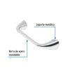 Código: 49634 Portarrollo con barra de acero inoxidable, Foset Aero AEA-72