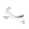 Código: 49634 Portarrollo con barra de acero inoxidable, Foset Aero AEA-72