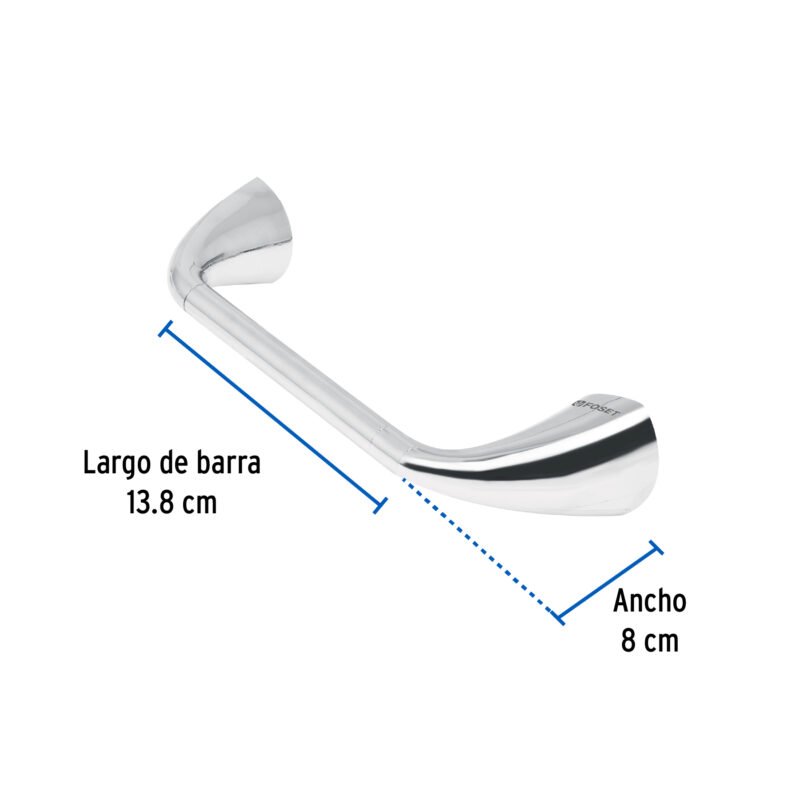 AEA-72FC2.jpg Código: 49634 Portarrollo con barra de acero inoxidable, Foset Aero AEA-72
