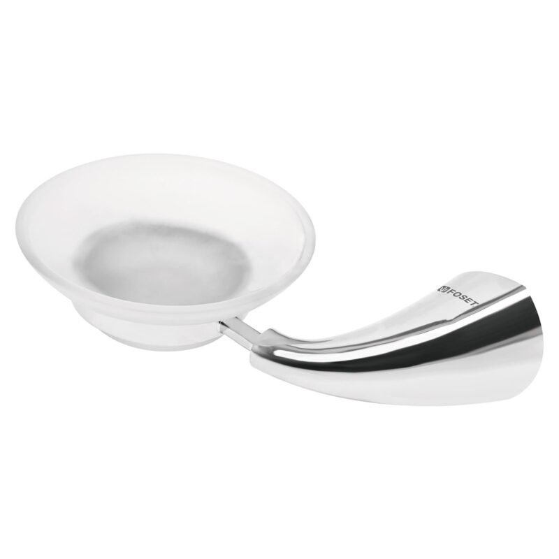 AEA-74.jpg Código: 49636 Jabonera metálica con plato de vidrio, Foset Aero AEA-74