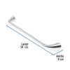 Código: 49638 Toallero con barra de acero inoxidable, Foset Aero AEA-76