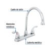 Código: 49773 Mezcladora 8' cuello alto para fregadero, Foset Aero AEF-81