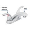 Código: 49763 Mezcladora 4' nariz larga para lavabo, Foset Aero AEM-41