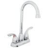 Código: 49766 Mezcladora 4' cuello tipo bar para lavabo, Foset Aero AEM-43