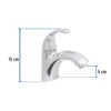 Código: 45203 Monomando corto para lavabo, Foset Aero AEM-45
