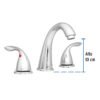 Código: 49762 Mezcladora para lavabo con taladros separados, Foset Aero AEM-91