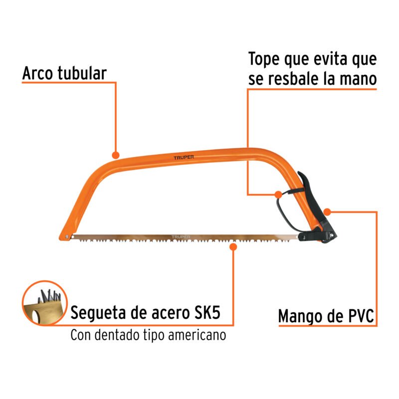 AJT-24FC2.jpg Código: 10258 Arco jardinero tubular de 24', Truper AJT-24