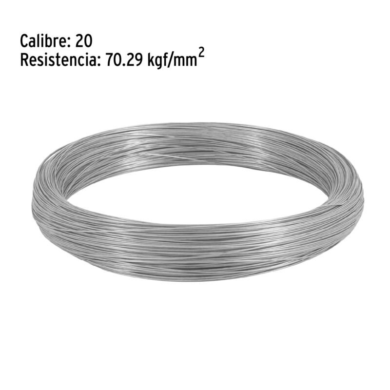ALG-200FC2.jpg Código: 44469 Kilo de alambre galvanizado, calibre 20, FIERO ALG-200