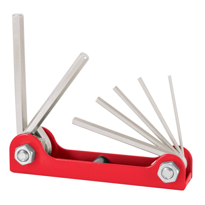 Código: 15560 Juego de 7 llaves allen std tipo navaja, cuerpo de lámina ALL-7P