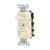 Código: 46002 Interruptor dúplex de palanca, Standard, marfil, Volteck APDO-S