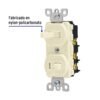 Código: 46002 Interruptor dúplex de palanca, Standard, marfil, Volteck APDO-S