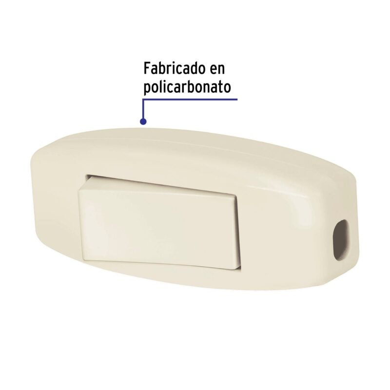 Código: 48003 Interruptor de paso 3 A para lámpara, 127 V, Volteck APPA