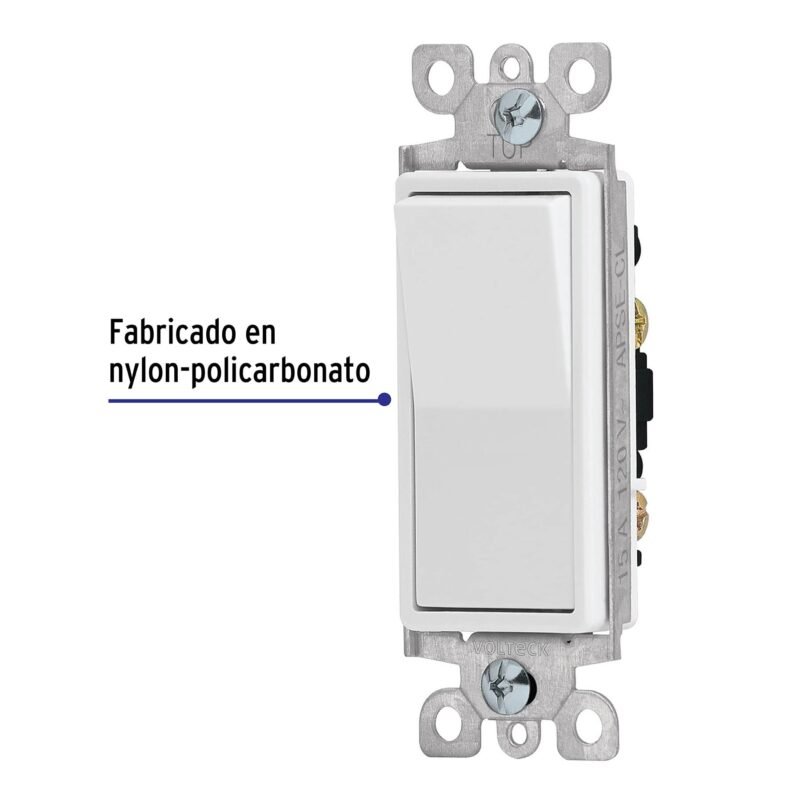 Código: 46005 Interruptor sencillo, línea Classic, Volteck APSE-CL