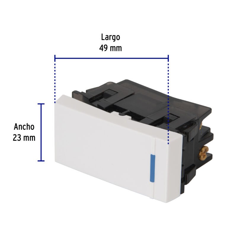 Código: 47048 Interruptor de 3 vías, 1 módulo, línea Española,color blanco APSE-EEB
