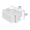 Código: 48137 Interruptor de 3 vías, línea Italiana, color blanco, Volteck APSE-EIB