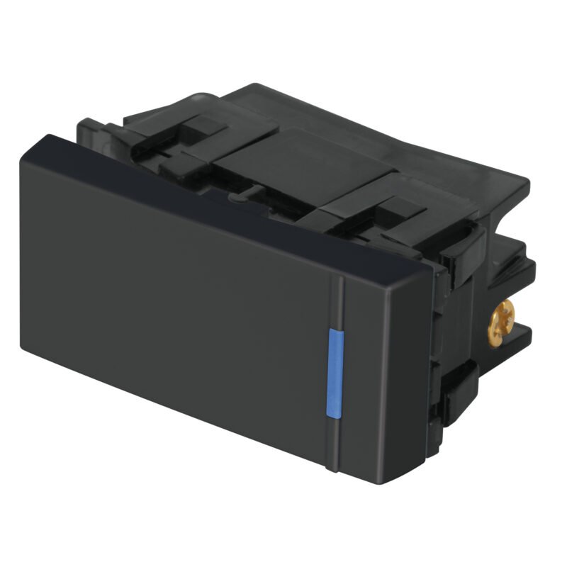 Código: 47985 Interruptor sencillo 1 módulo, línea Española, color negro APSE-EN