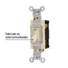 Código: 46003 Interruptor vertical de palanca, 3 vías, Standard, marfil APSE-ES