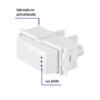 Código: 48053 Interruptor sencillo con luz piloto, línea Italiana, blanco APSEP-IB