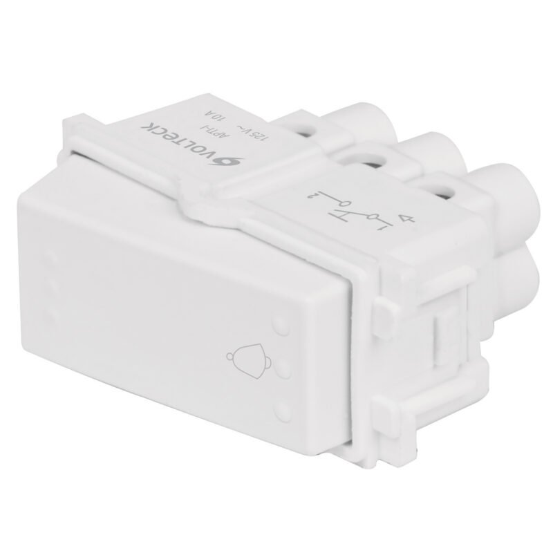 APTI-IB.jpg Código: 48139 Interruptor para timbre, línea Italiana, color blanco APTI-IB