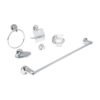 Código: 49395 Juego de 6 accesorios para baño metálicos, Foset Aqua AQA-4000