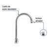 Código: 49790 Cuello tipo bar para mezcladora de lavabo, cromo, Aqua AQCR-60