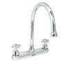 Código: 49686 Mezcladora fregadero 8' cromo, cuello largo, cruceta, AQUA AQF-81