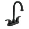 Código: 45623 Mezcladora lavabo 4' negro, tipo bar, palanca, AQUA AQM-62M