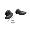 Código: 49629 Juego de manerales de palanca para regadera, negro mate,Aqua AQMR-62M