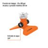 Código: 10329 Aspersor base metálica, con aspas de aluminio, Truper ASP-50
