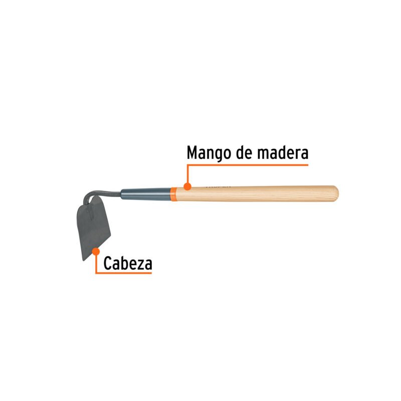 ATJ-CFC1.jpg Código: 10562 Azadón tomatero, mango corto de madera 18', TRUPER ATJ-C