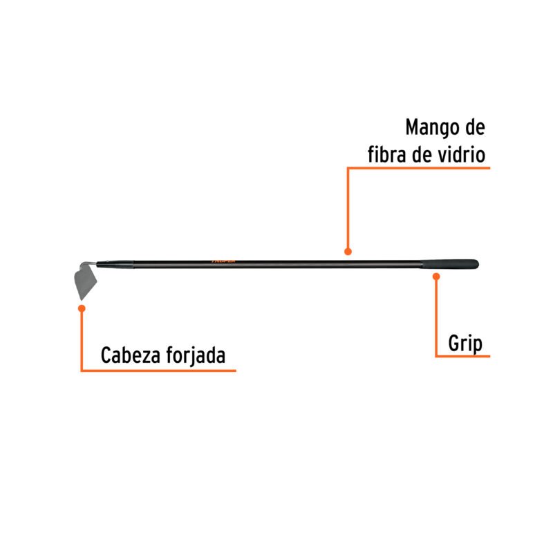 ATJ-FFC1.jpg Código: 10559 Azadón jardinero, mango fibra de vidrio de 60', TRUPER ATJ-F